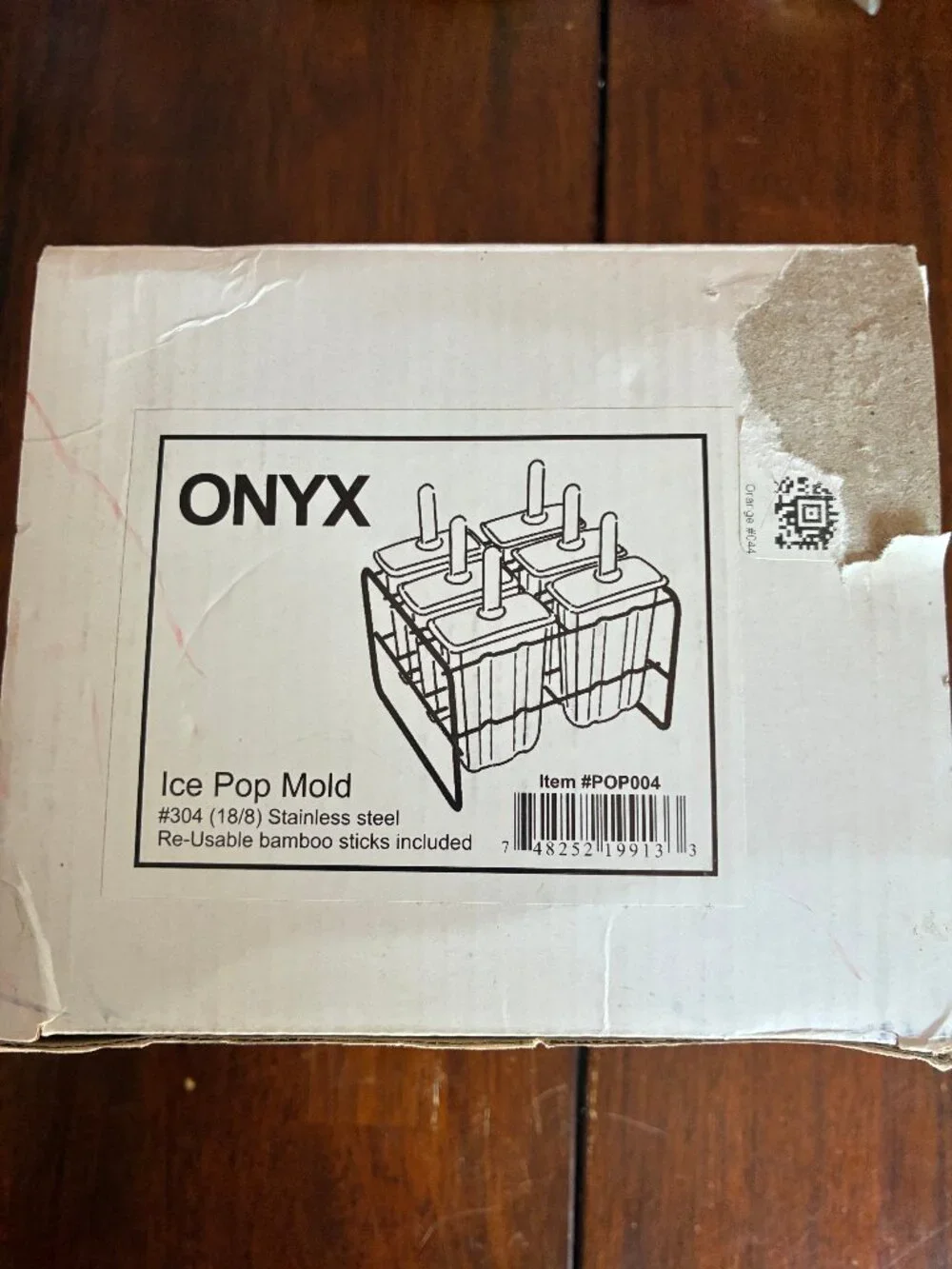 Onyx Stainless Steel Popsicle Molds